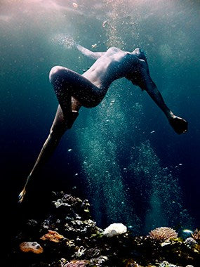 Foto Art - 'Into the deep Blue sea'