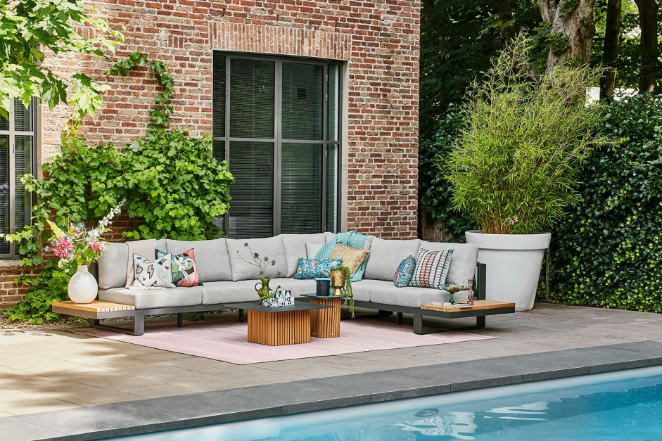 Vloerkleed Veneto 300x300 - soft pink