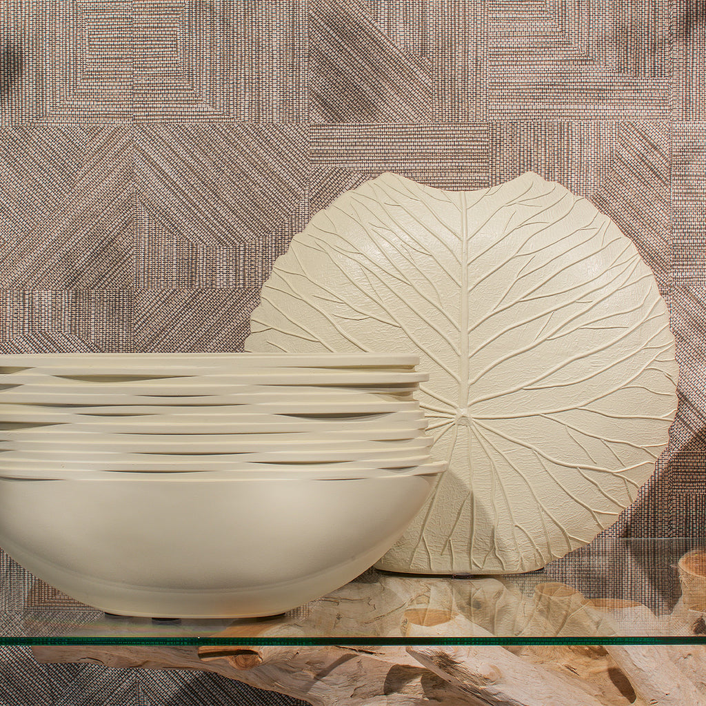 Plantenbak Lotus - Oesterwit - L46 B15 H48