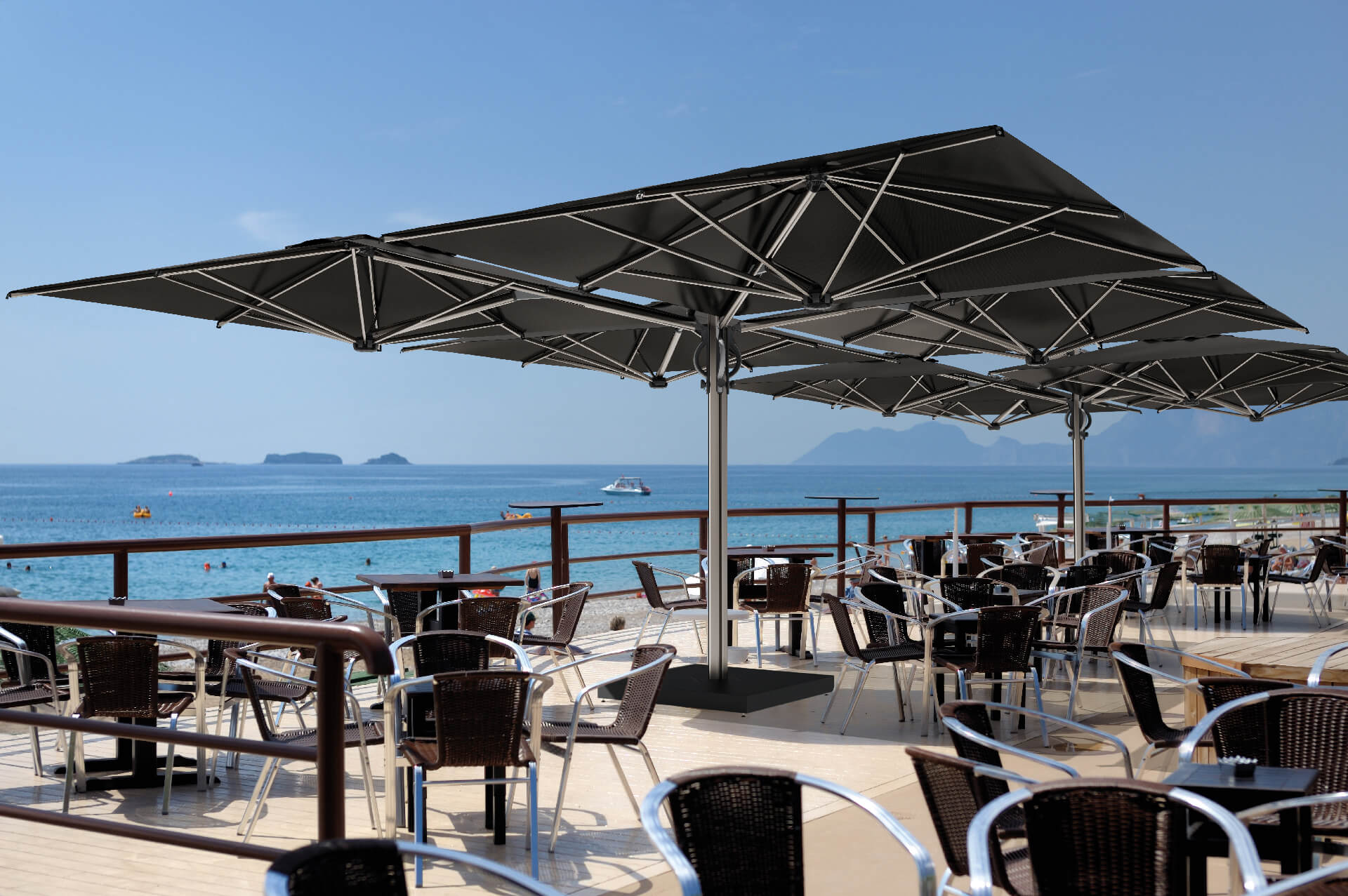 Parasol Quattro 600x600 - Titanium