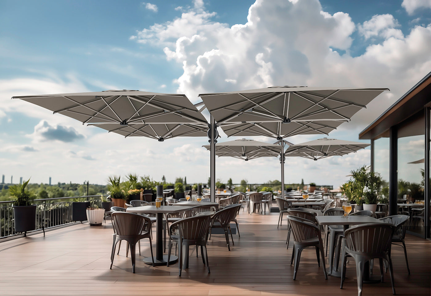 Parasol Quattro 600x600 - Titanium