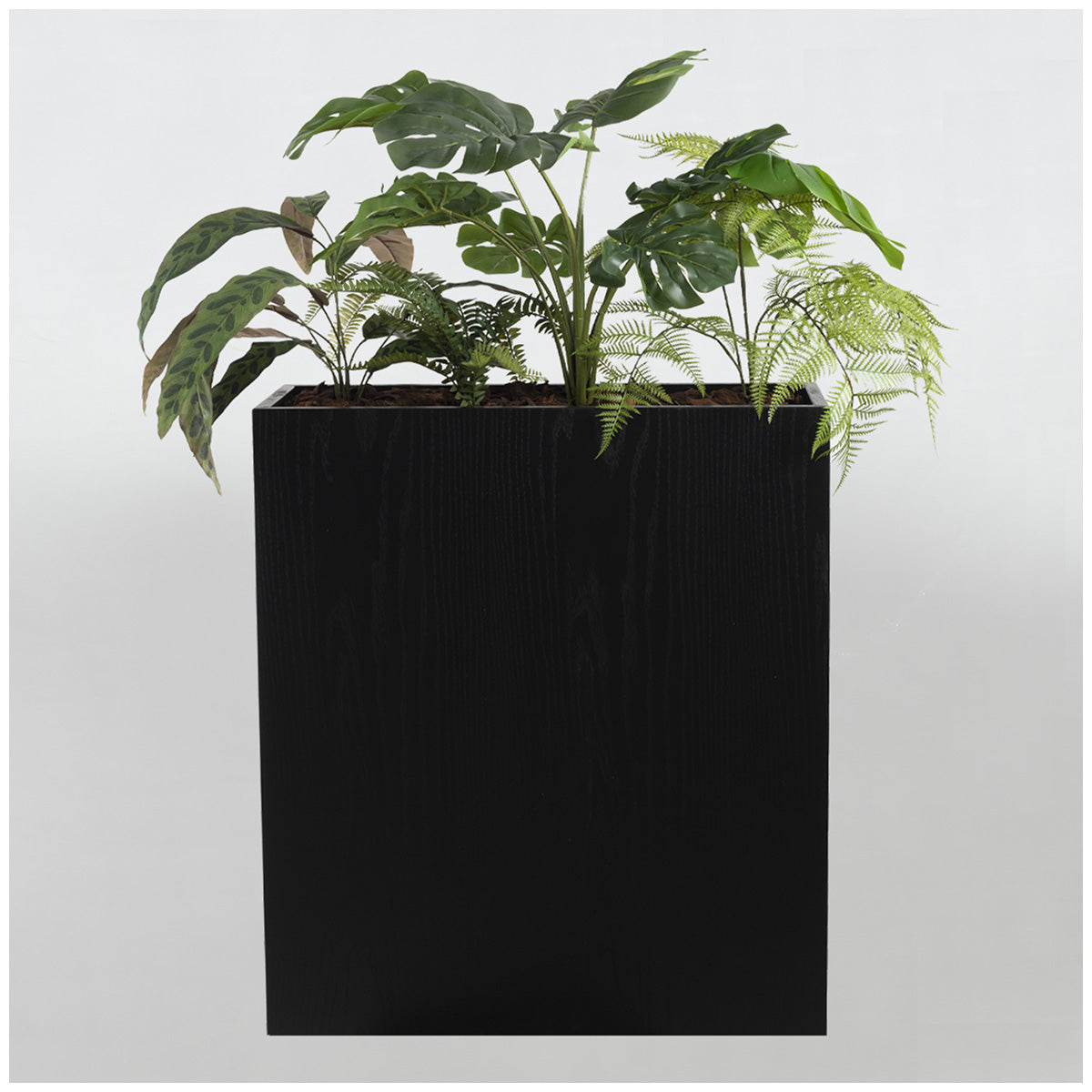 Roomdivider oak Zwart houtnerf M