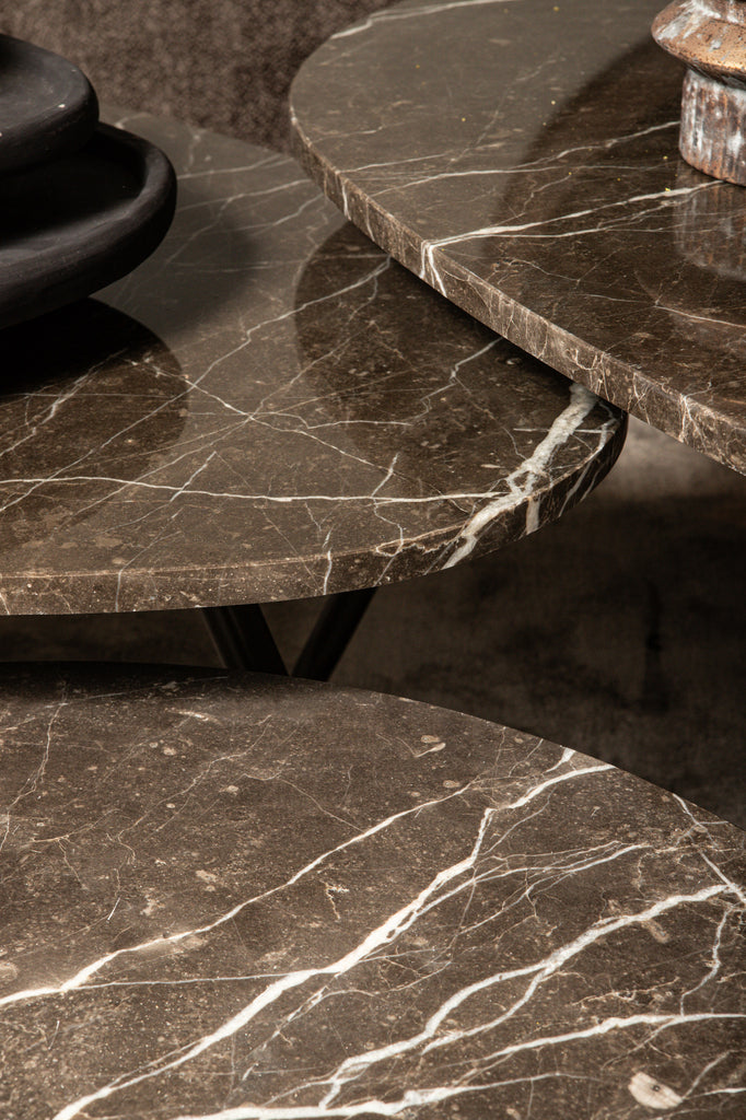 Salontafel Skippy - Bruin marmer