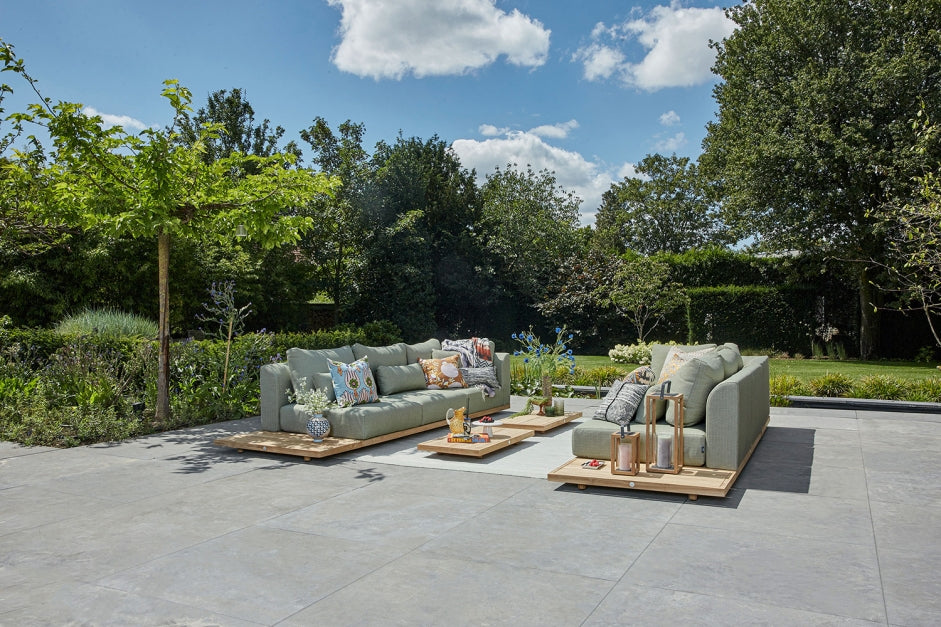 Vloerkleed Veneto 300x300 - green mix