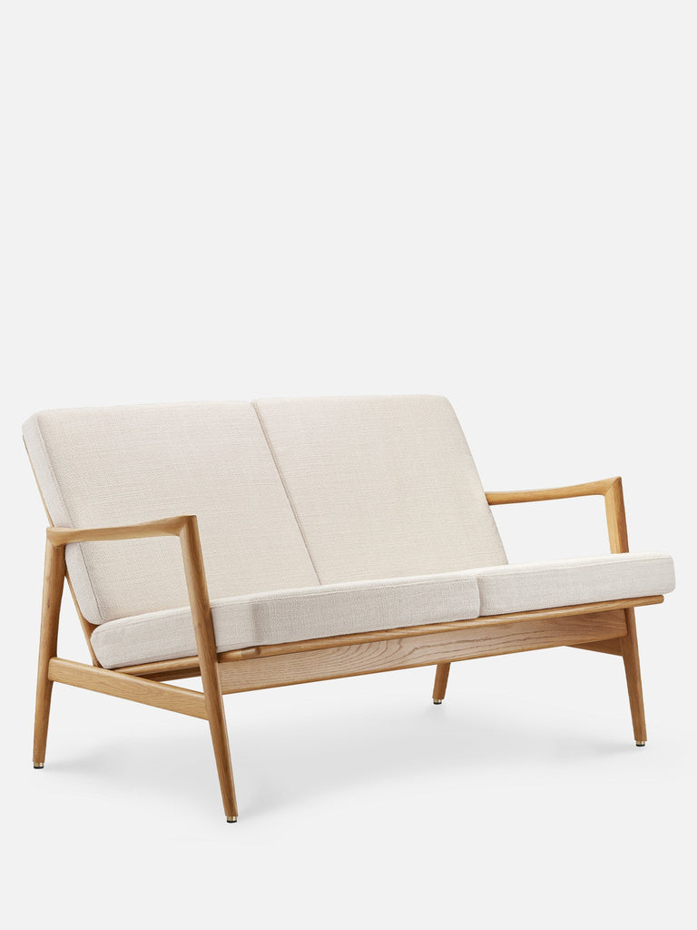 Bank Stefan Coco Crème Natuurlijk Hout