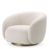 Draaifauteuil Brice - Bouclé cream