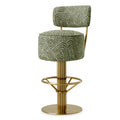 Barkruk Carleton met rug - Camari green