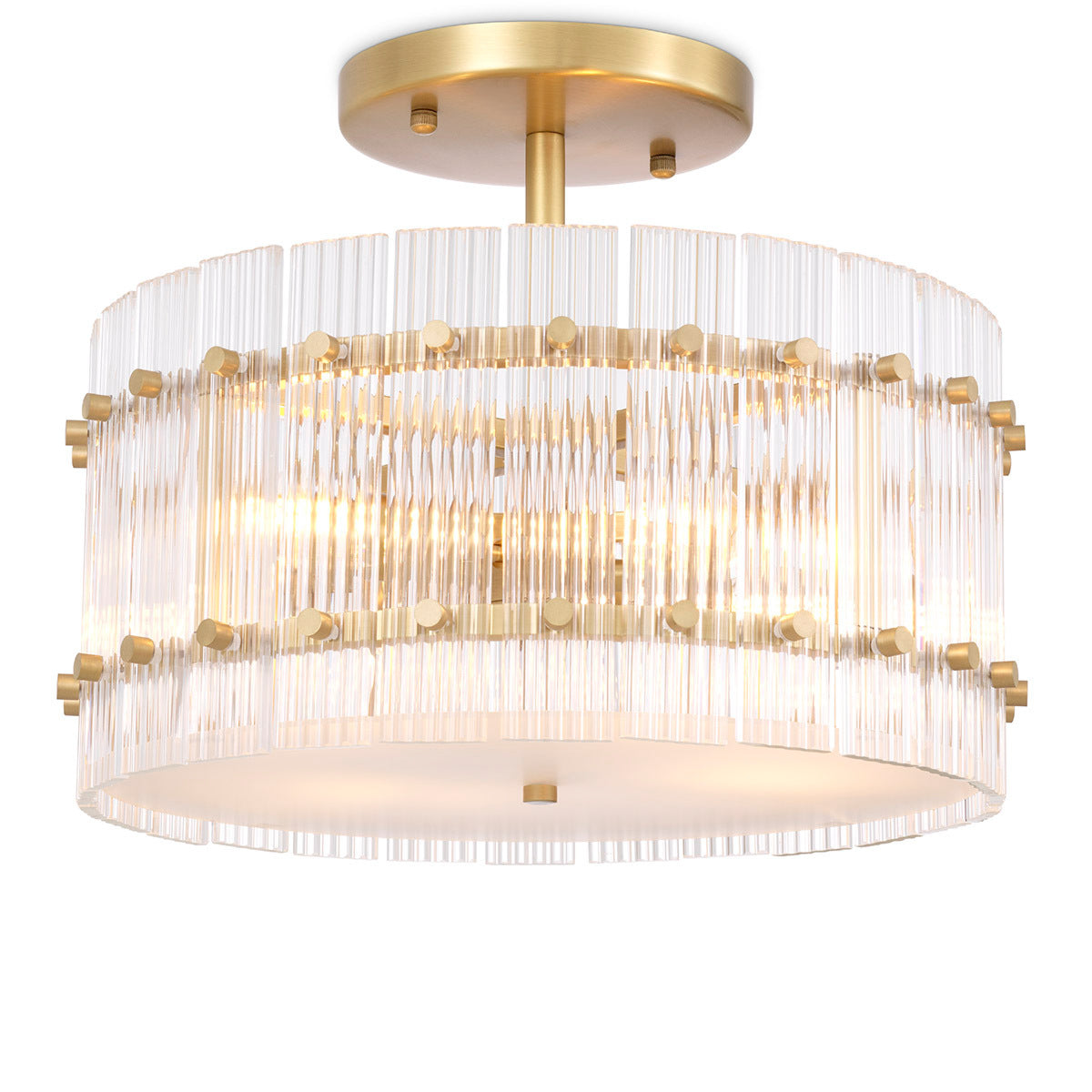 Plafondlamp Ruby - Rond - Brass