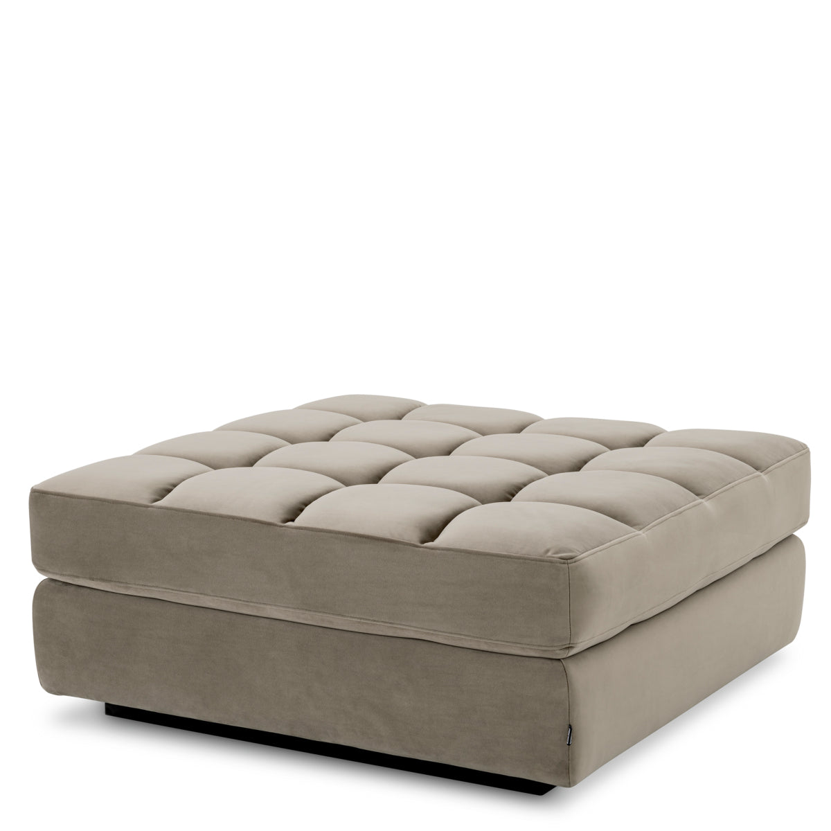Ottoman Dean - Greige velvet
