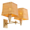 Wandlamp Lexington - Dubbel - Antique brass finish