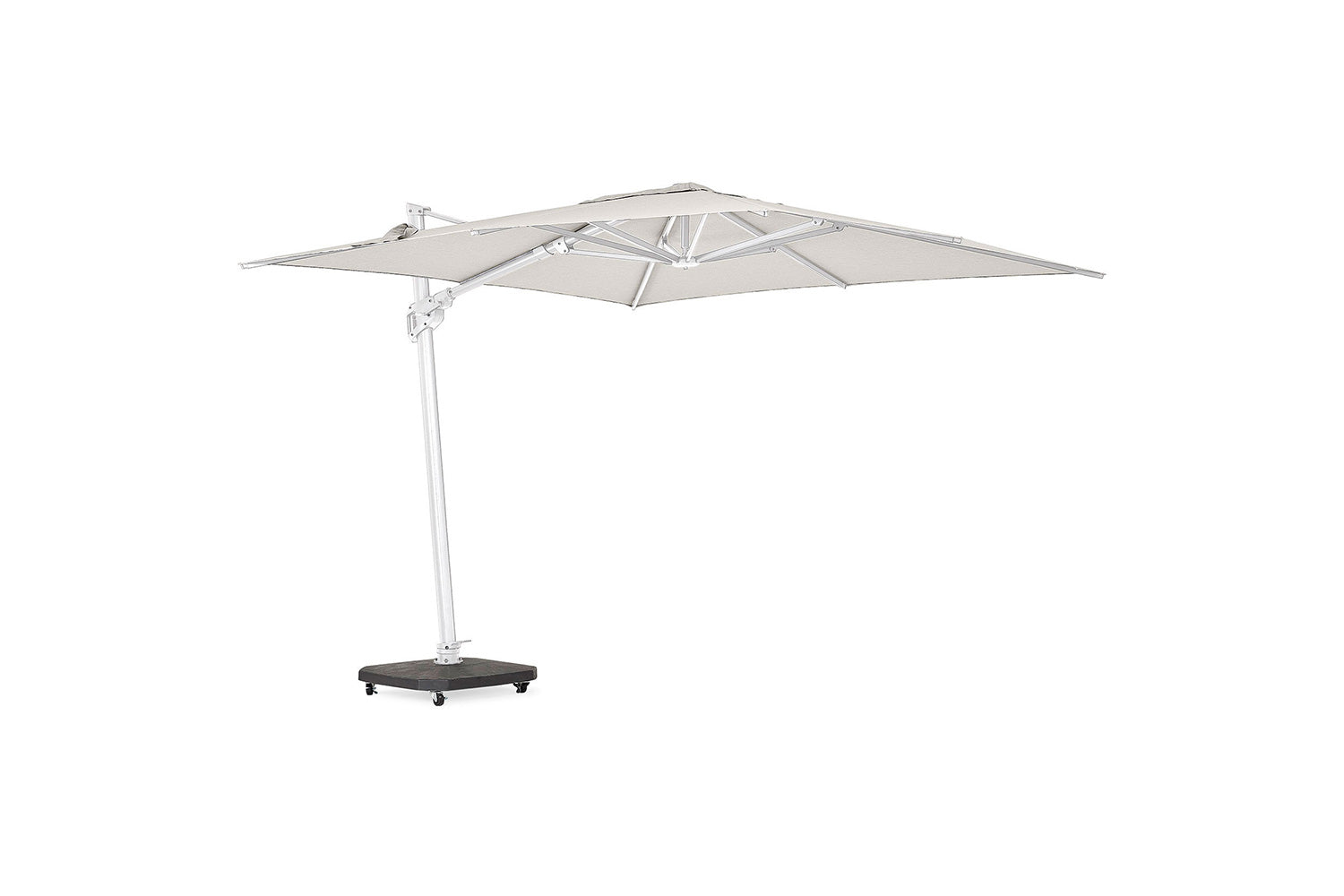 Parasol Palmoli 3 x 4 meter - Sunbrella - Matt White - Camel Sand