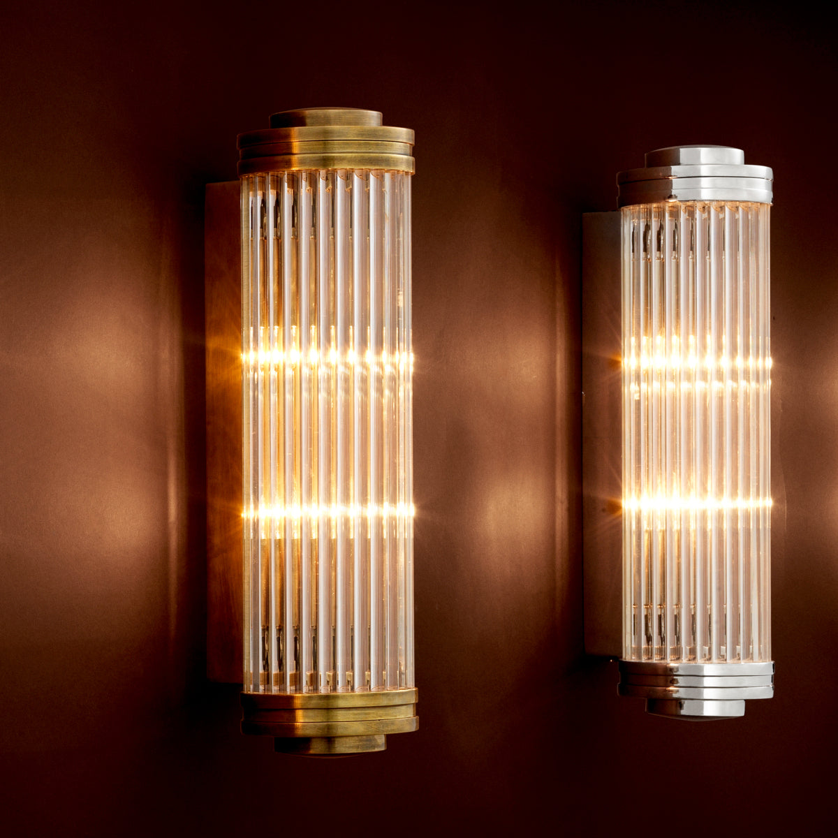 Wandlamp Gascogne - L - Brass