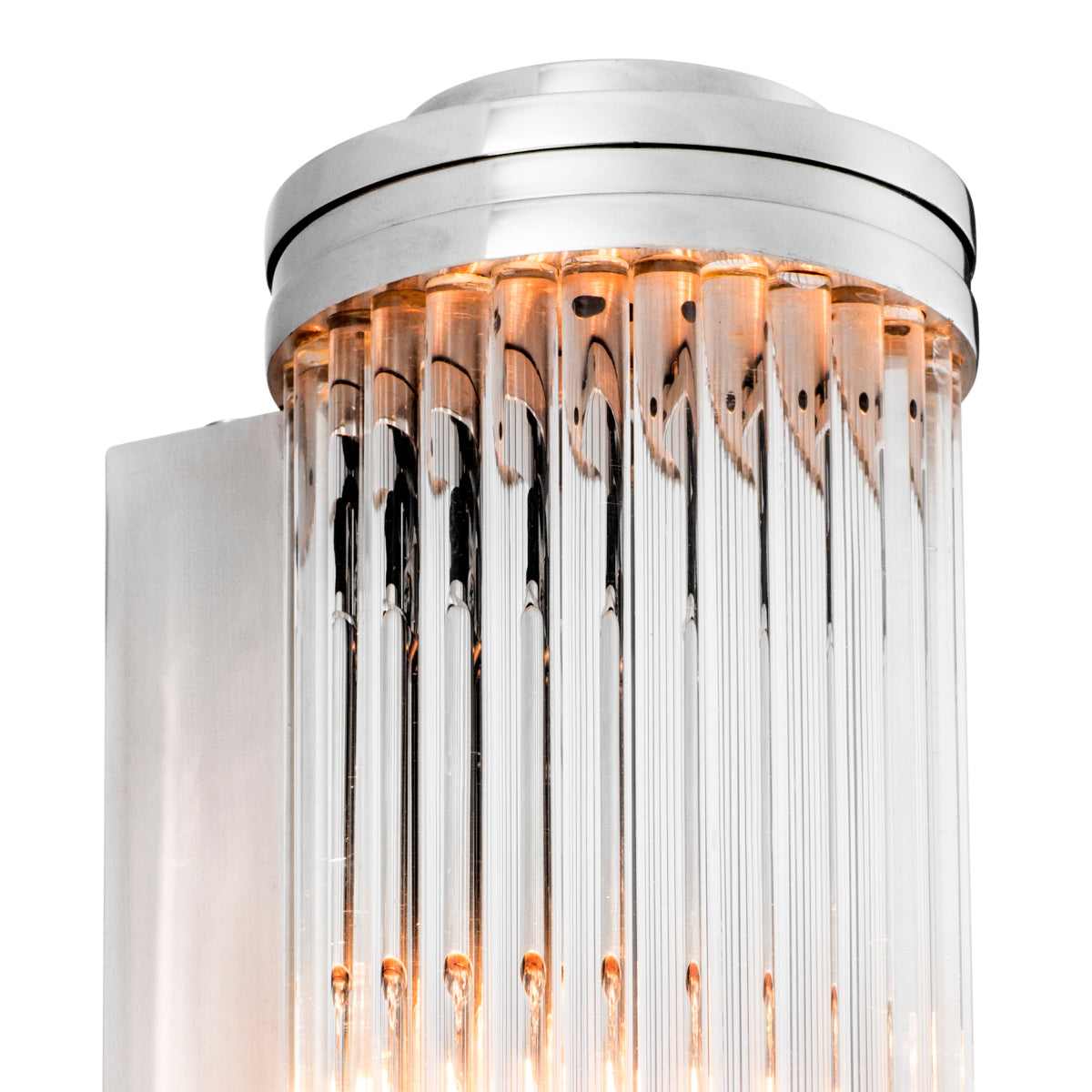 Wandlamp Gascogne - L - Nickel