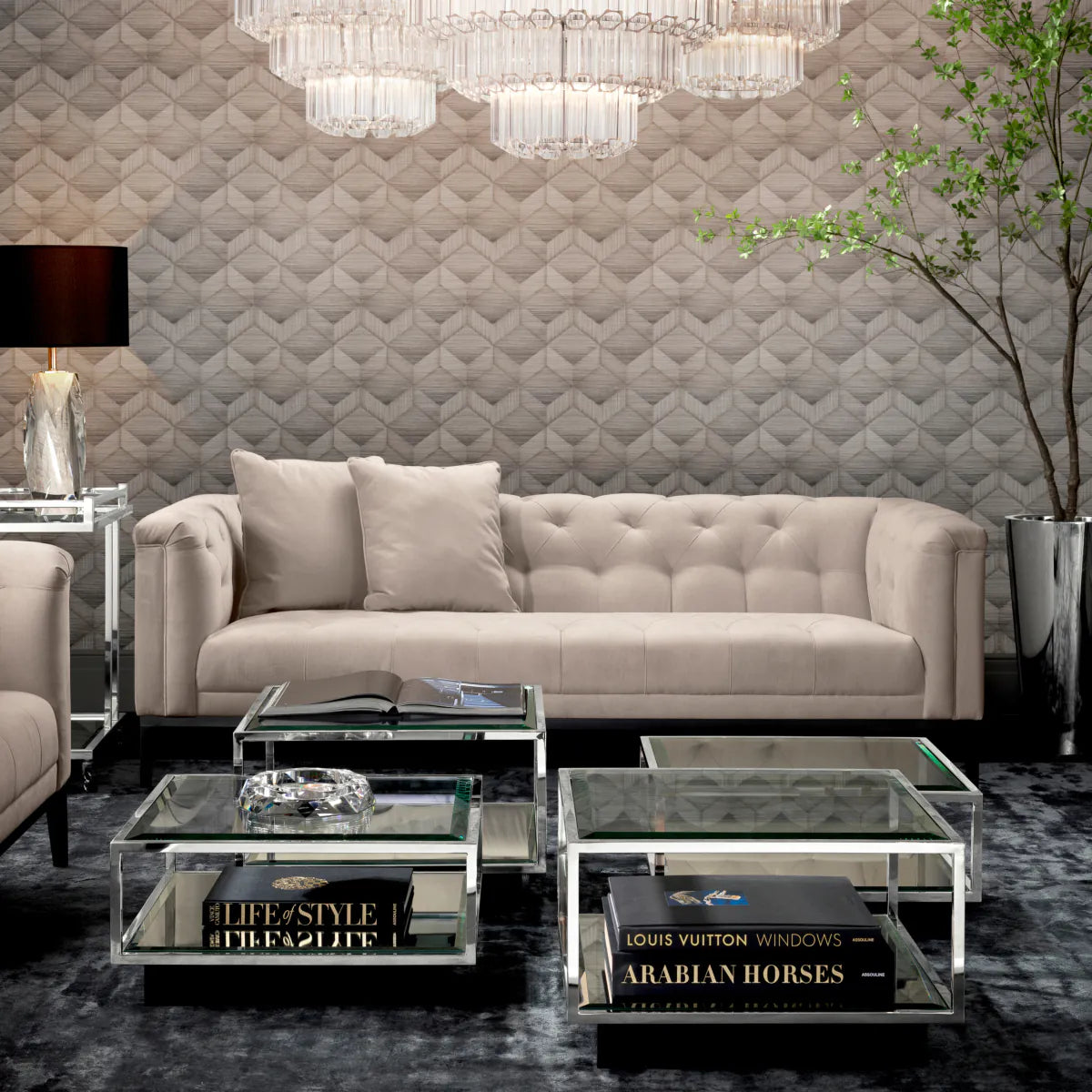 Sofa Cesare - Pebble grey