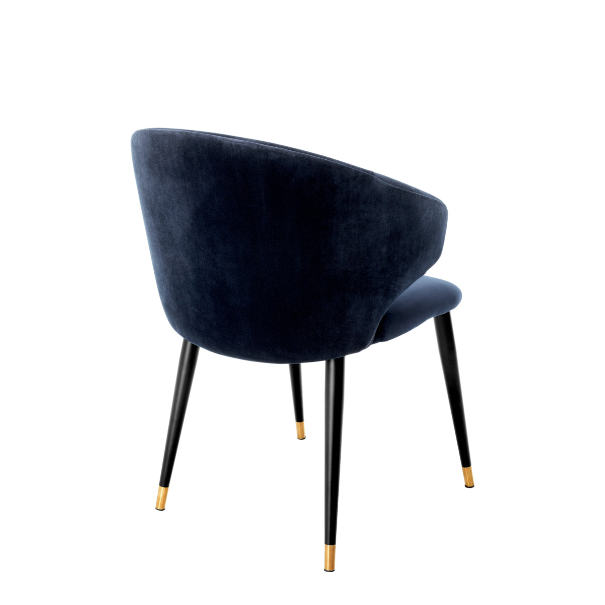 Eetkamerstoel Volante met armleuning - Blue velvet