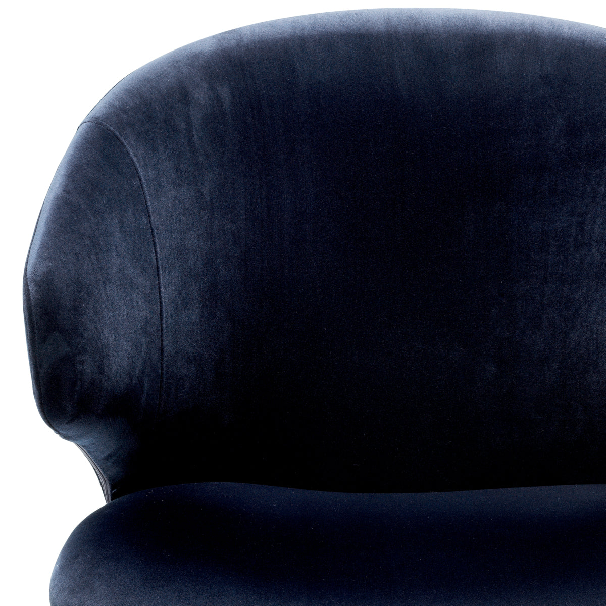 Eetkamerstoel Volante met armleuning - Blue velvet