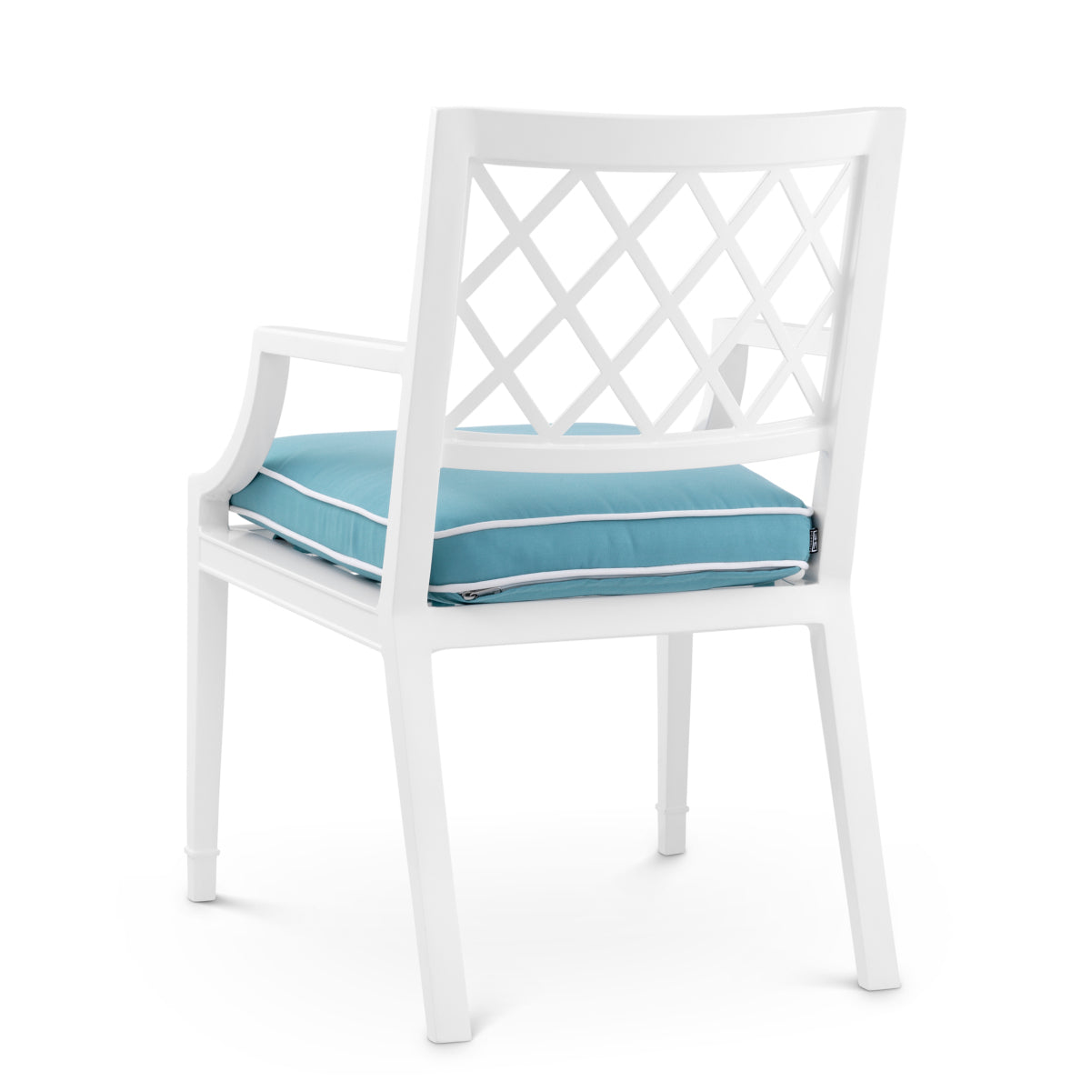 Buiten Eetkamerstoel Paladium met arm - White
