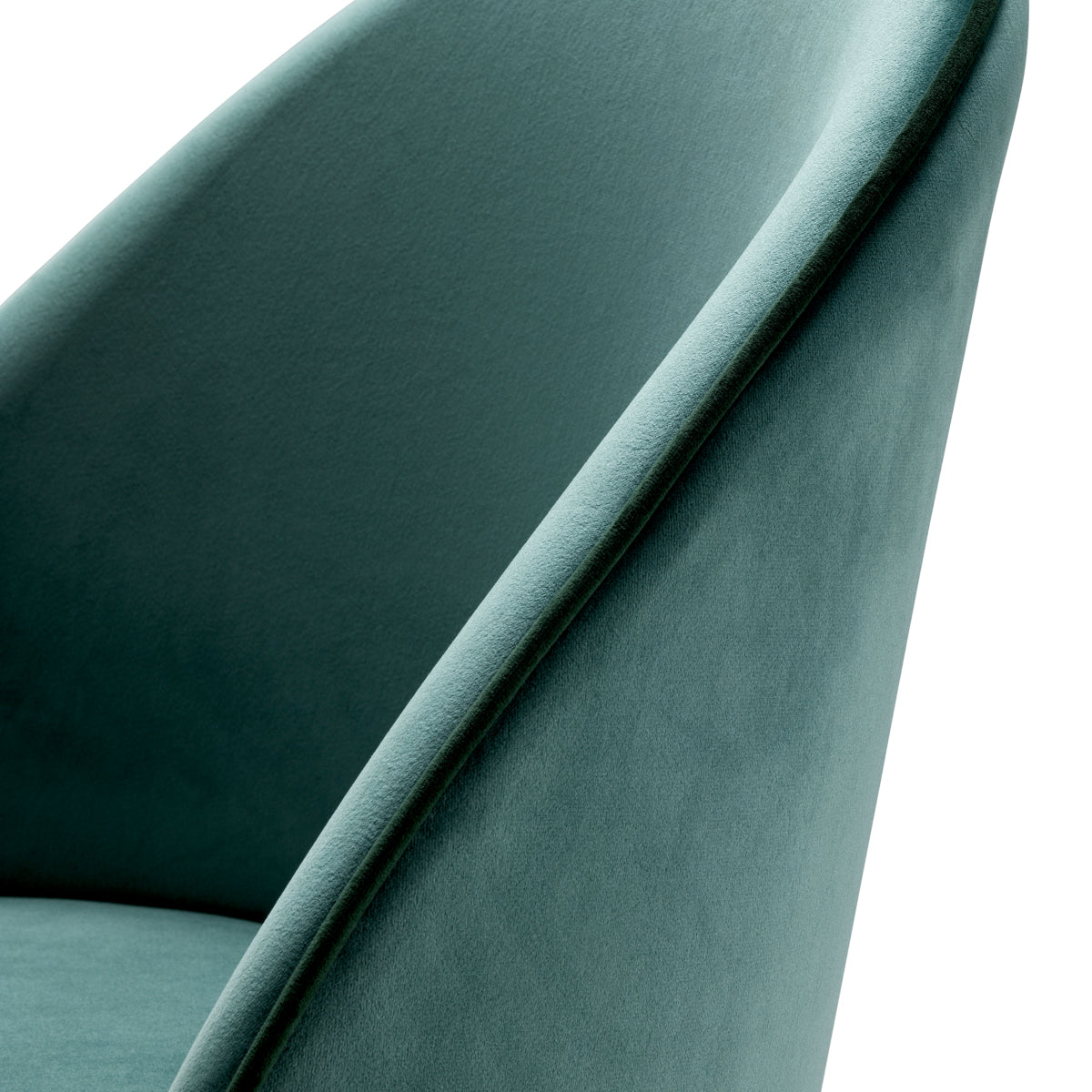 Eetkamerstoel Cooper - Turquoise velvet (set van 2)