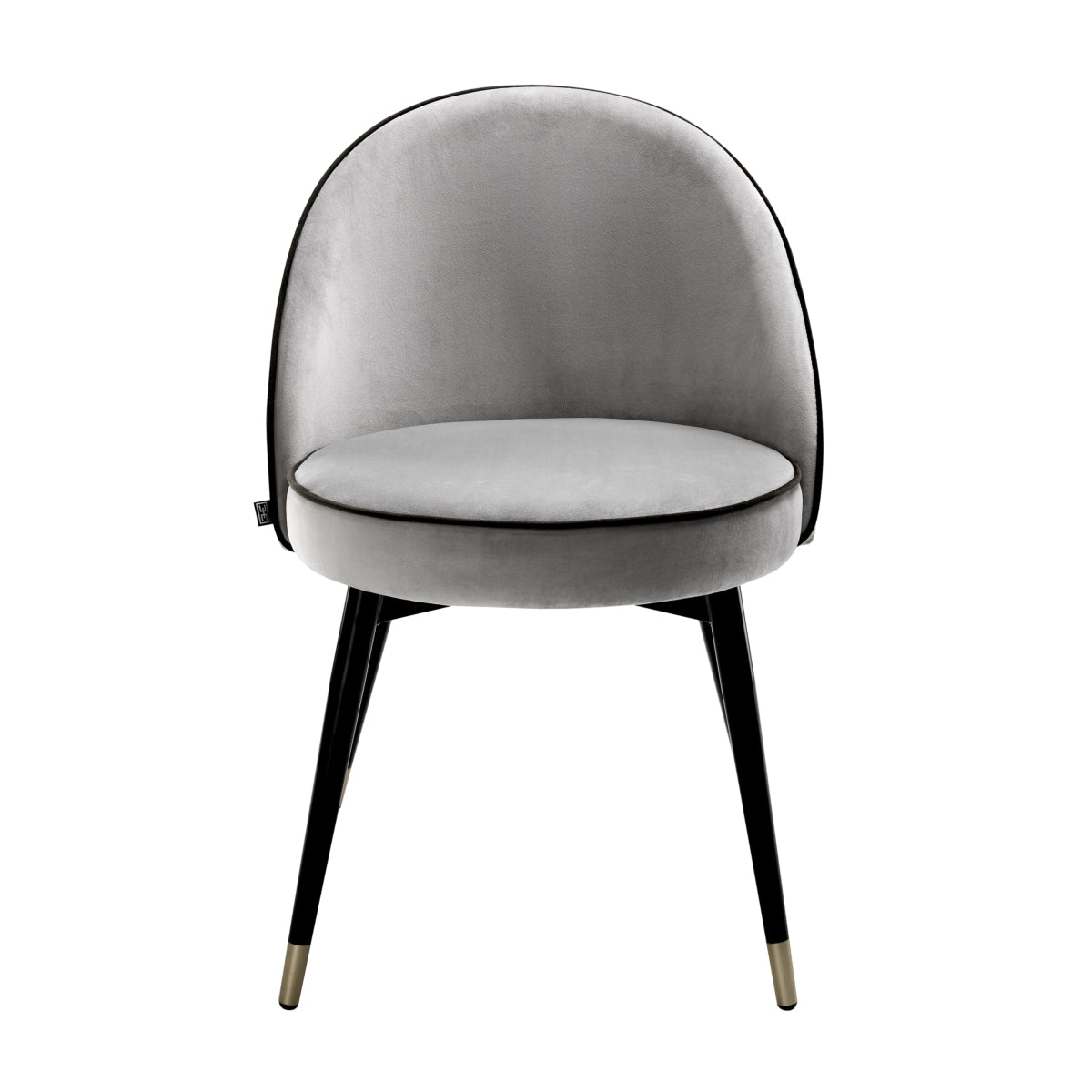 Eetkamerstoel Cooper - Light grey velvet (set van 2)