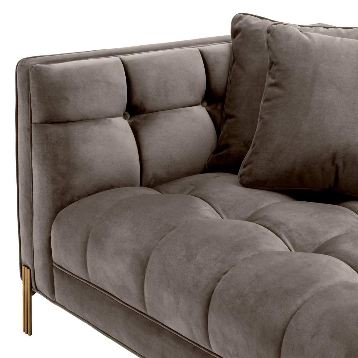 Sofa Sienna - Grey velvet