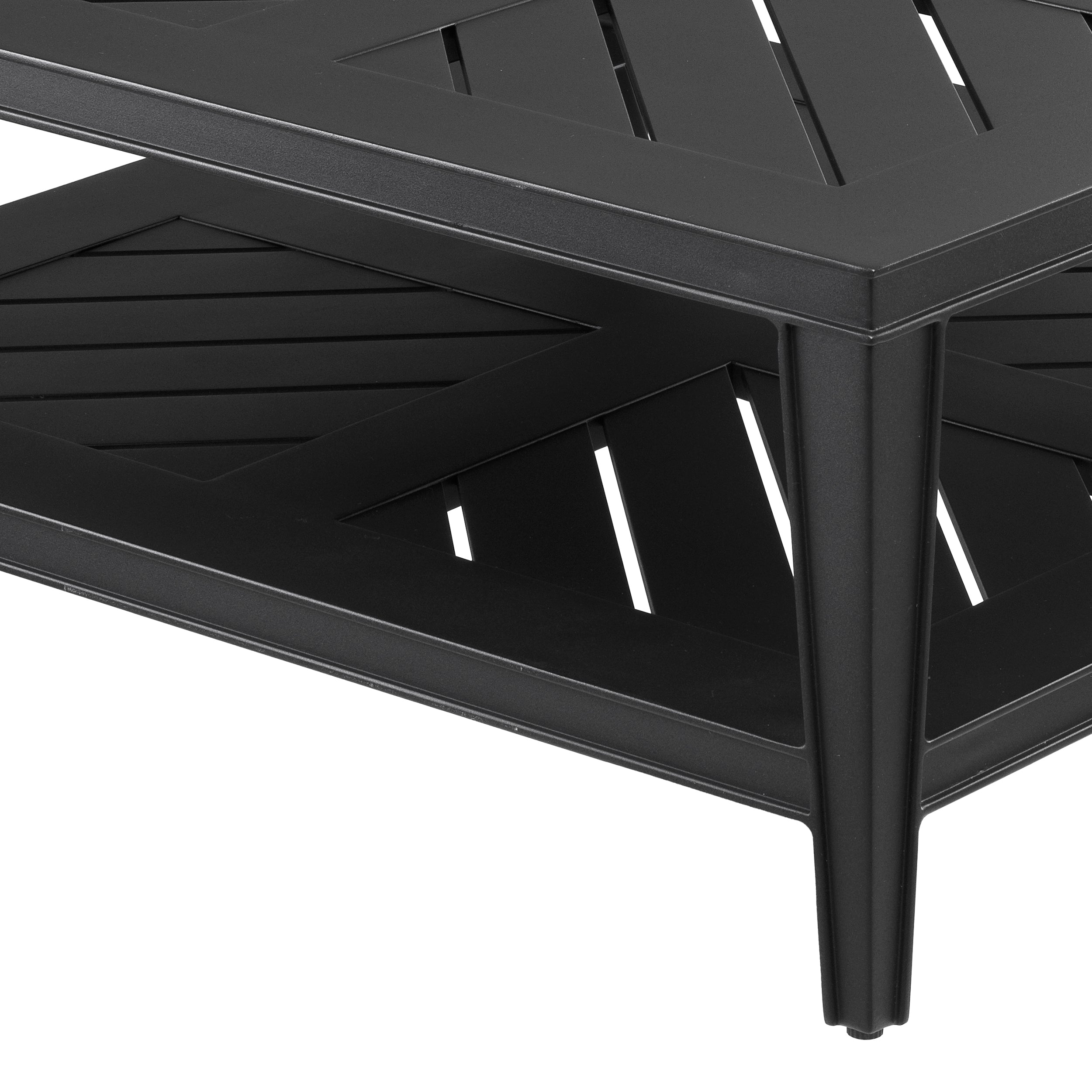 Buiten Salontafel Bell Rive - 100 x 100 cm - Black