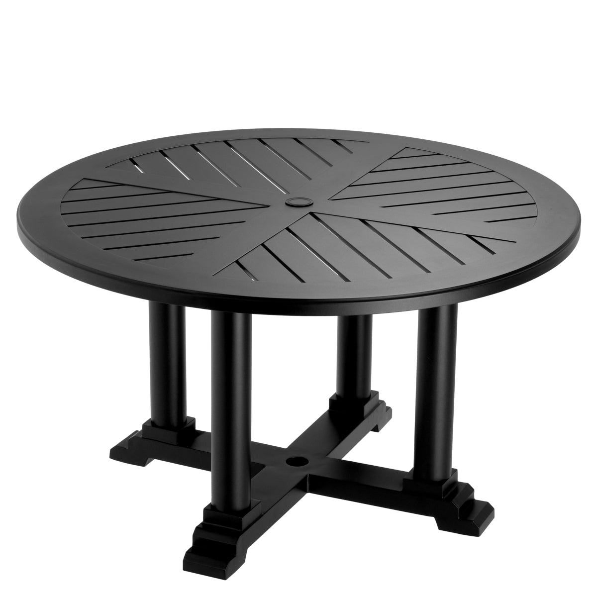 Buiten Eettafel Bell Rive - Ø130 cm - Black