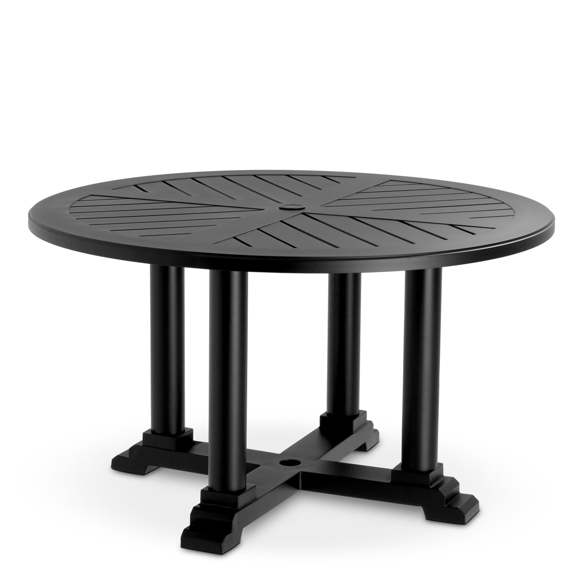 Buiten Eettafel Bell Rive - Ø130 cm - Black