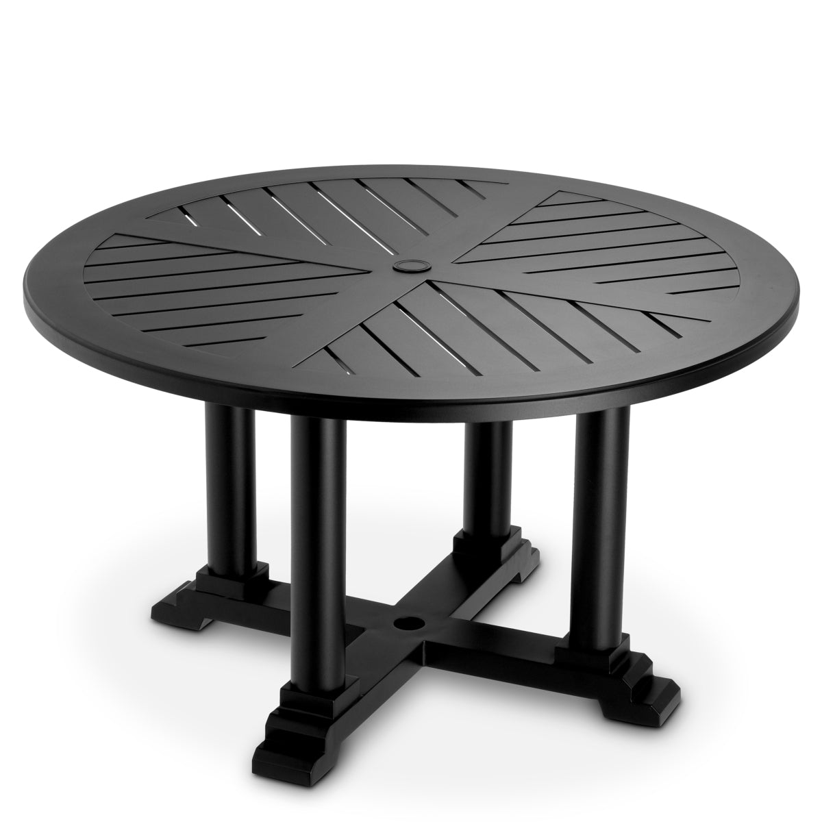 Buiten Eettafel Bell Rive - Ø130 cm - Black