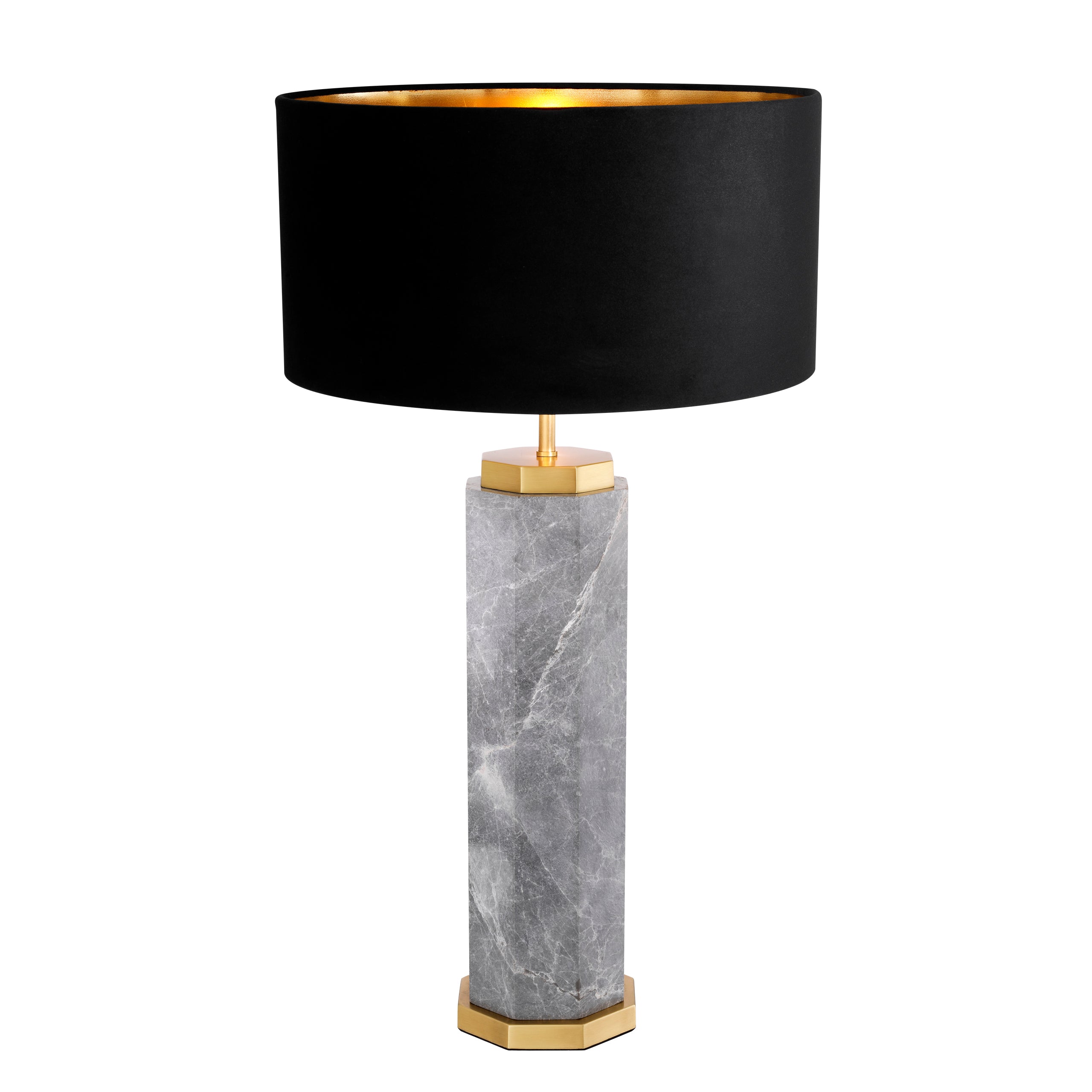 Tafellamp Newman - Grijs marmer