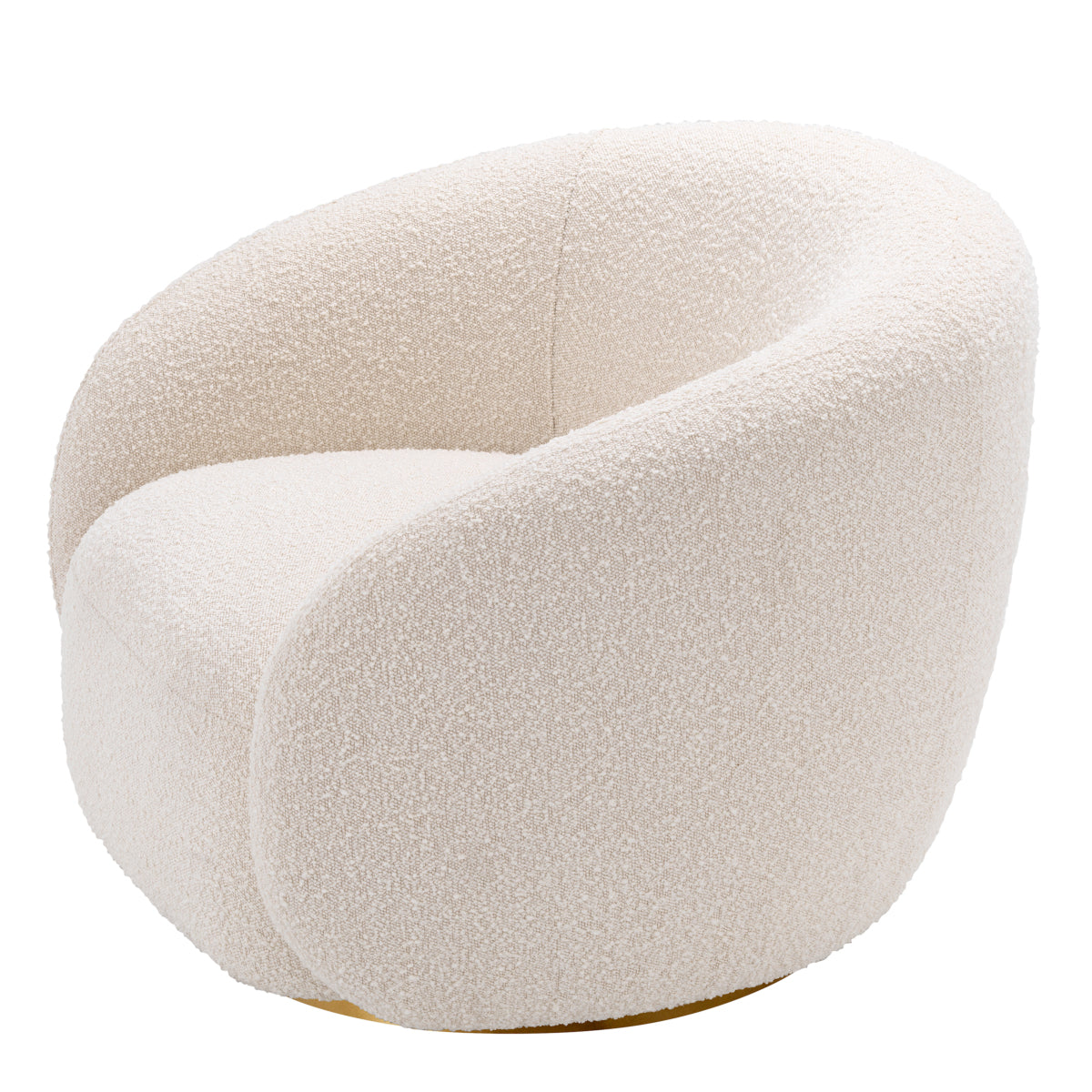 Draaifauteuil Brice - Bouclé cream
