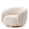 Draaifauteuil Brice - Bouclé cream
