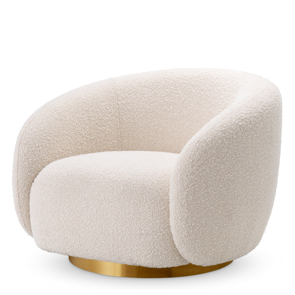 Draaifauteuil Brice - Bouclé cream
