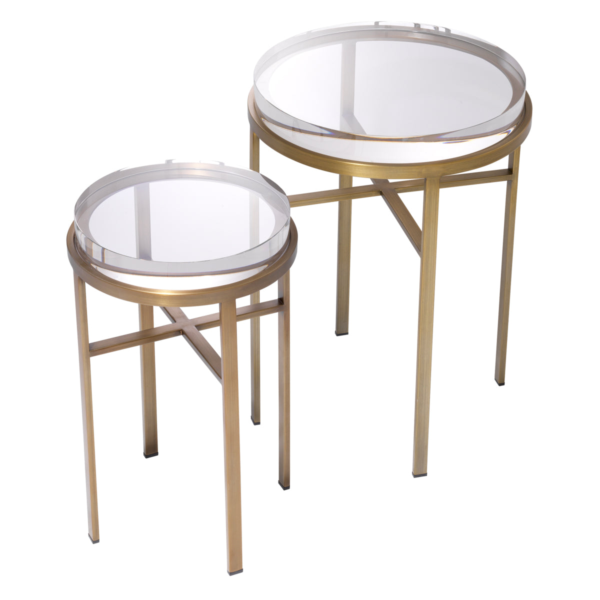 Bijzettafel Hoxton - Brass (set van 2)