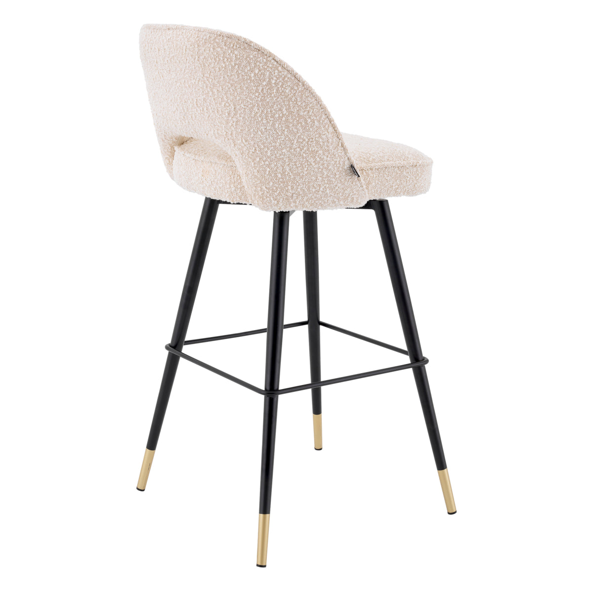 Barkruk Cliff - Bouclé cream (set van 2)