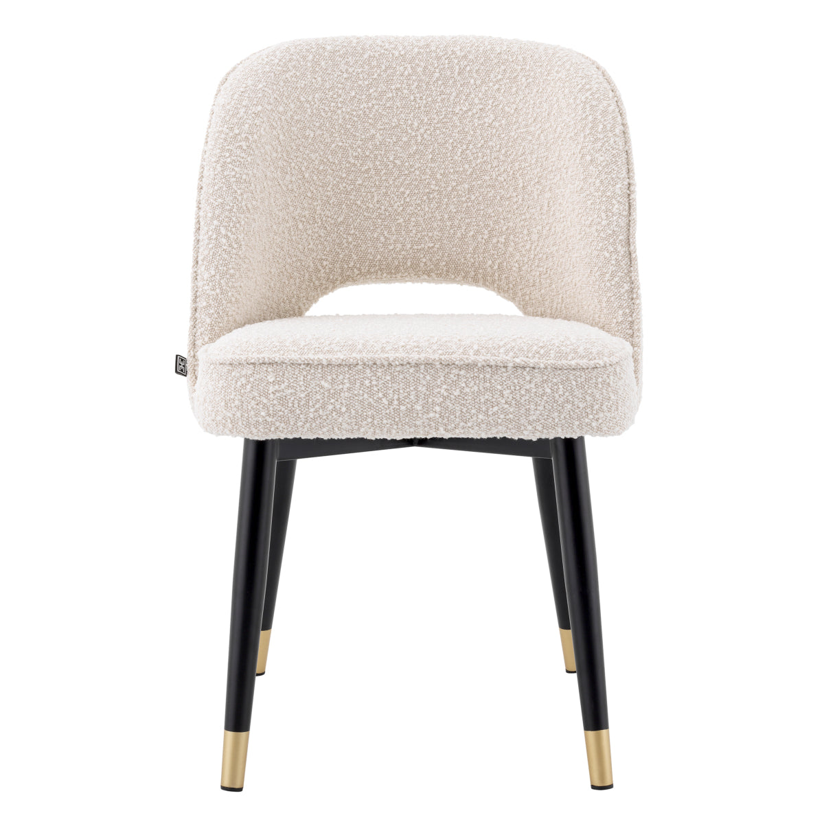 Eetkamerstoel Cliff - Bouclé cream (set van 2)