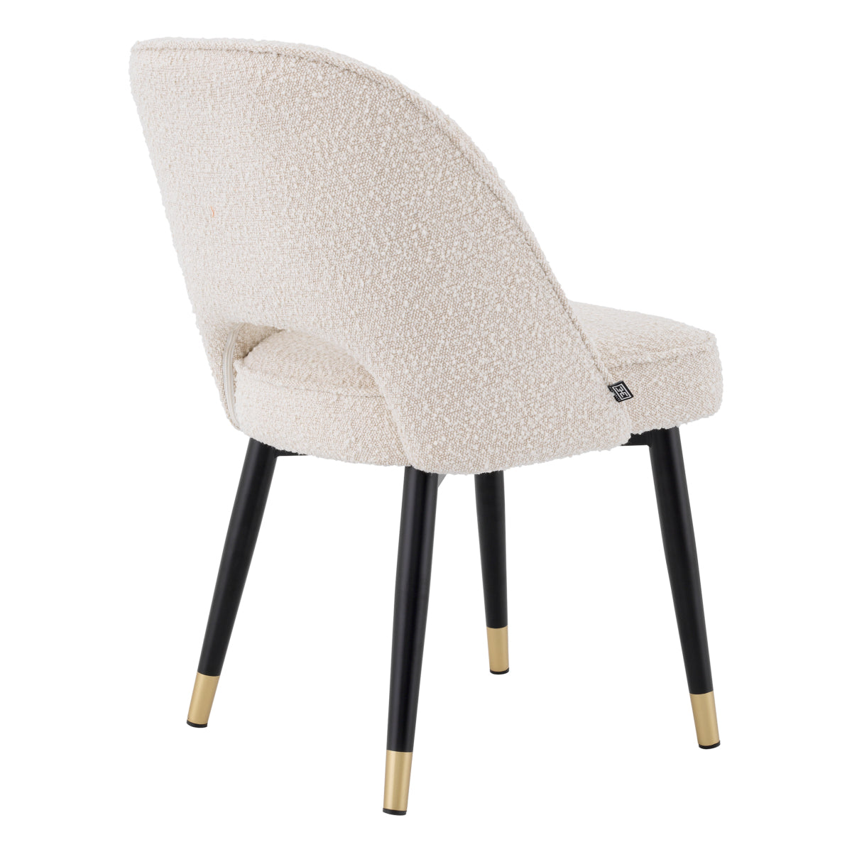 Eetkamerstoel Cliff - Bouclé cream (set van 2)
