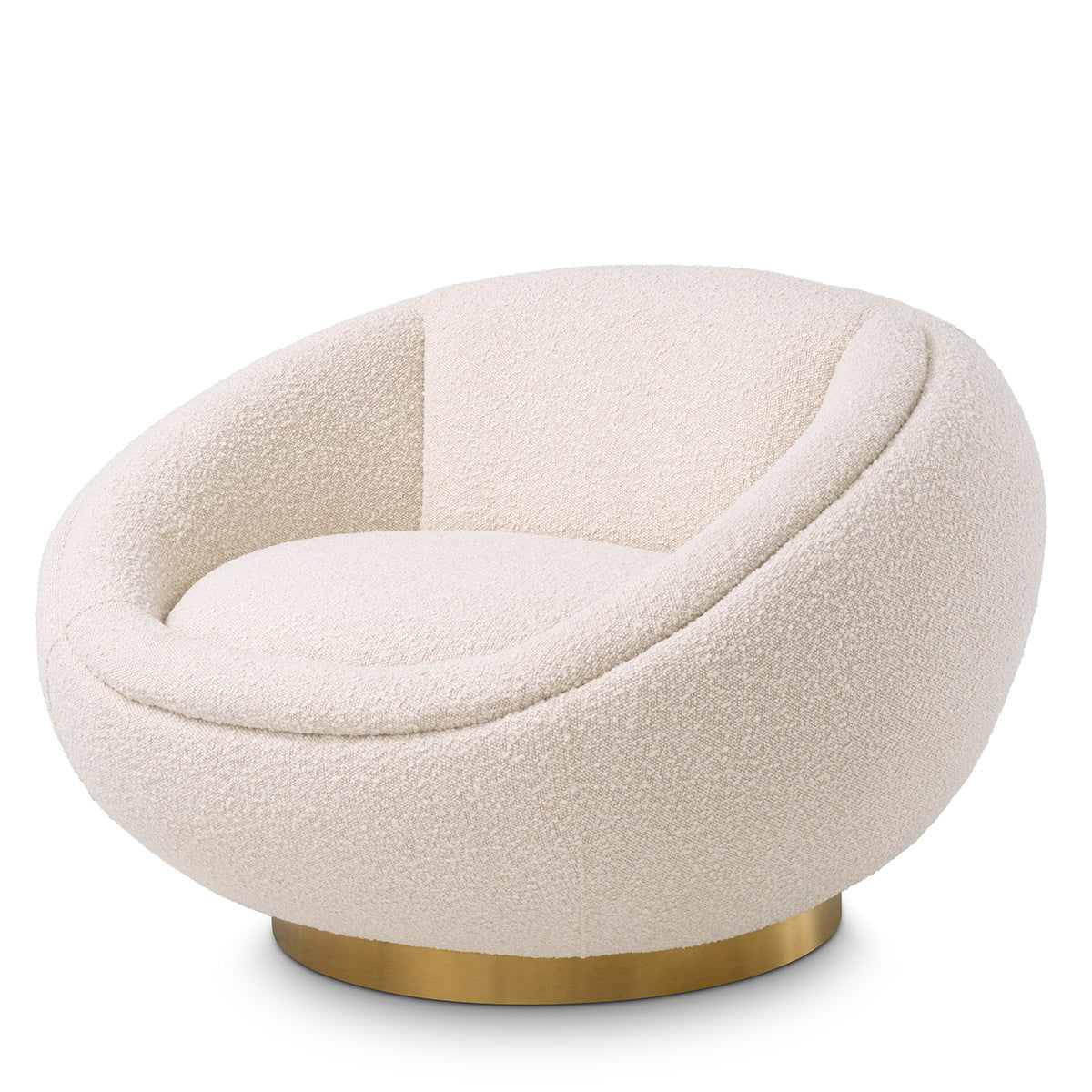 Draaifauteuil Bollinger - Bouclé cream