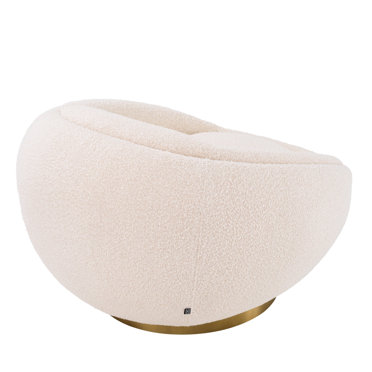 Draaifauteuil Bollinger - Bouclé cream