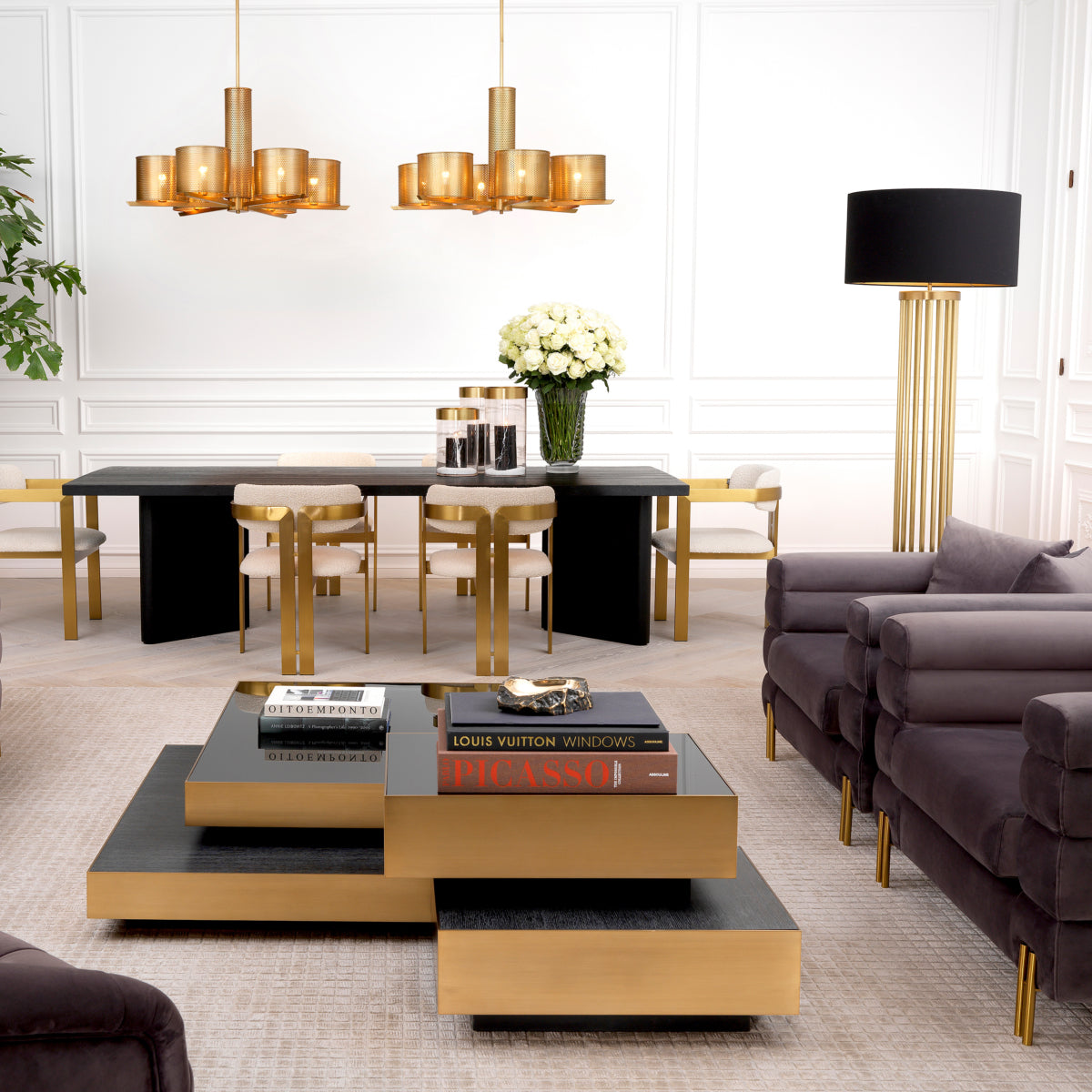 Vloerlamp Condo - Brass