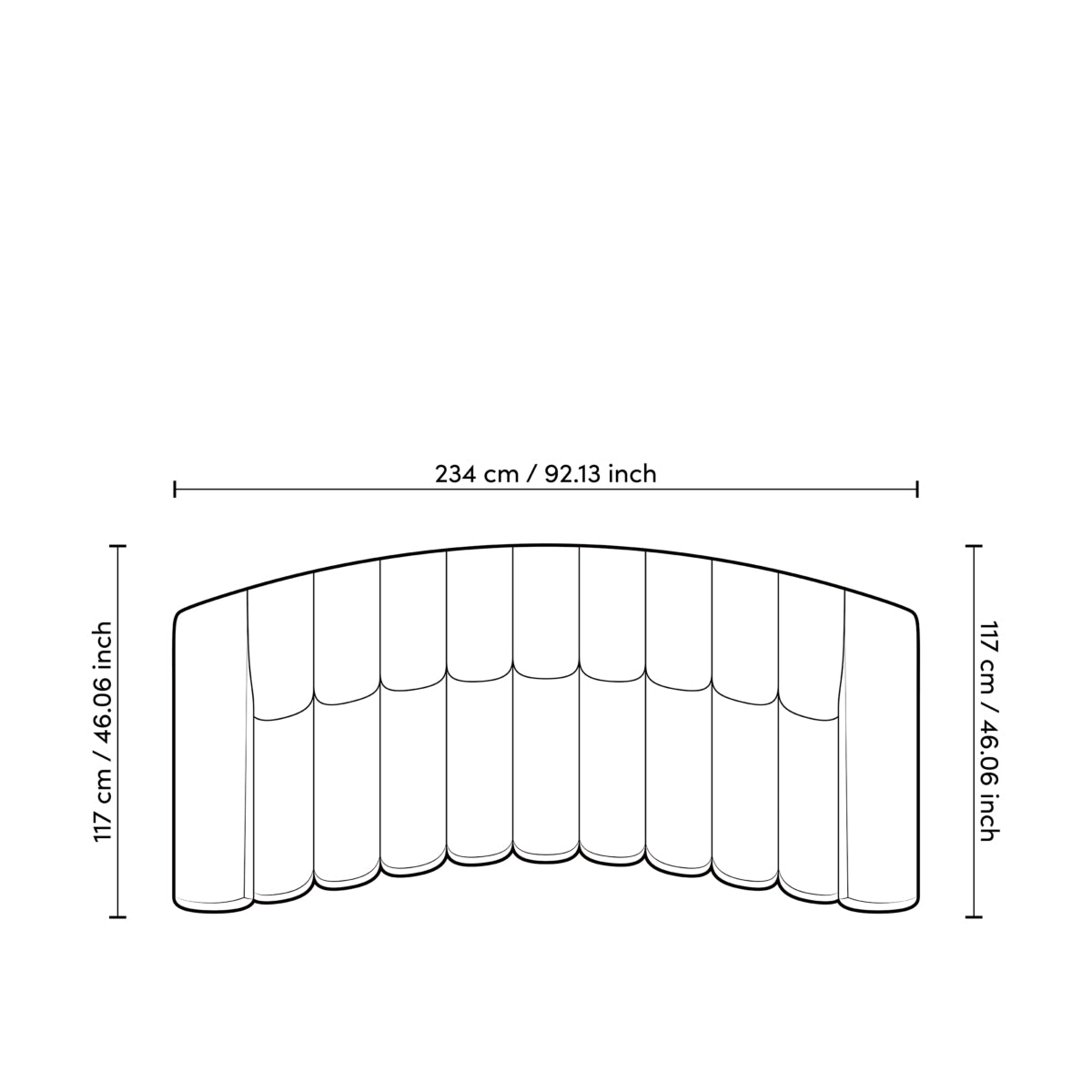 Sofa Kelly S - Bouclé cream