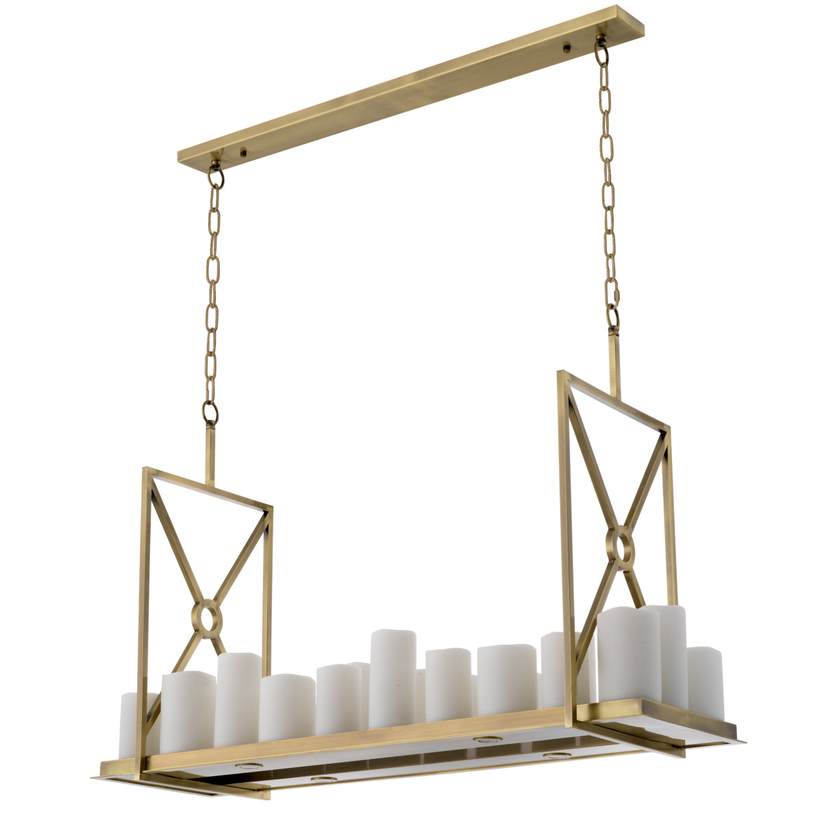 Hanglamp Commodore - Rechthoekig - Brass