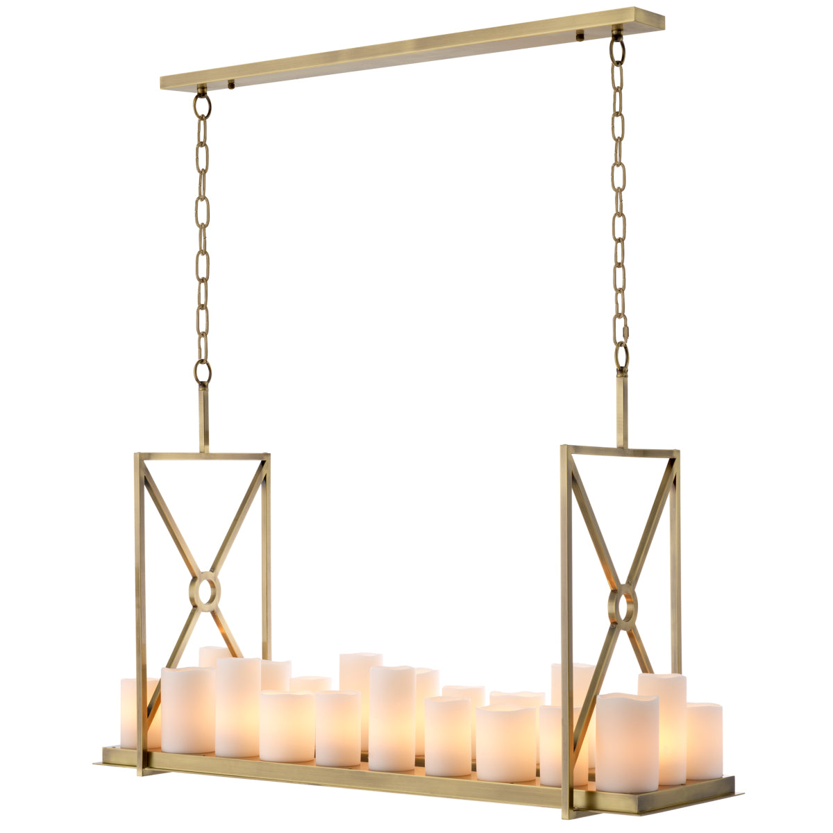 Hanglamp Commodore - Rechthoekig - Brass
