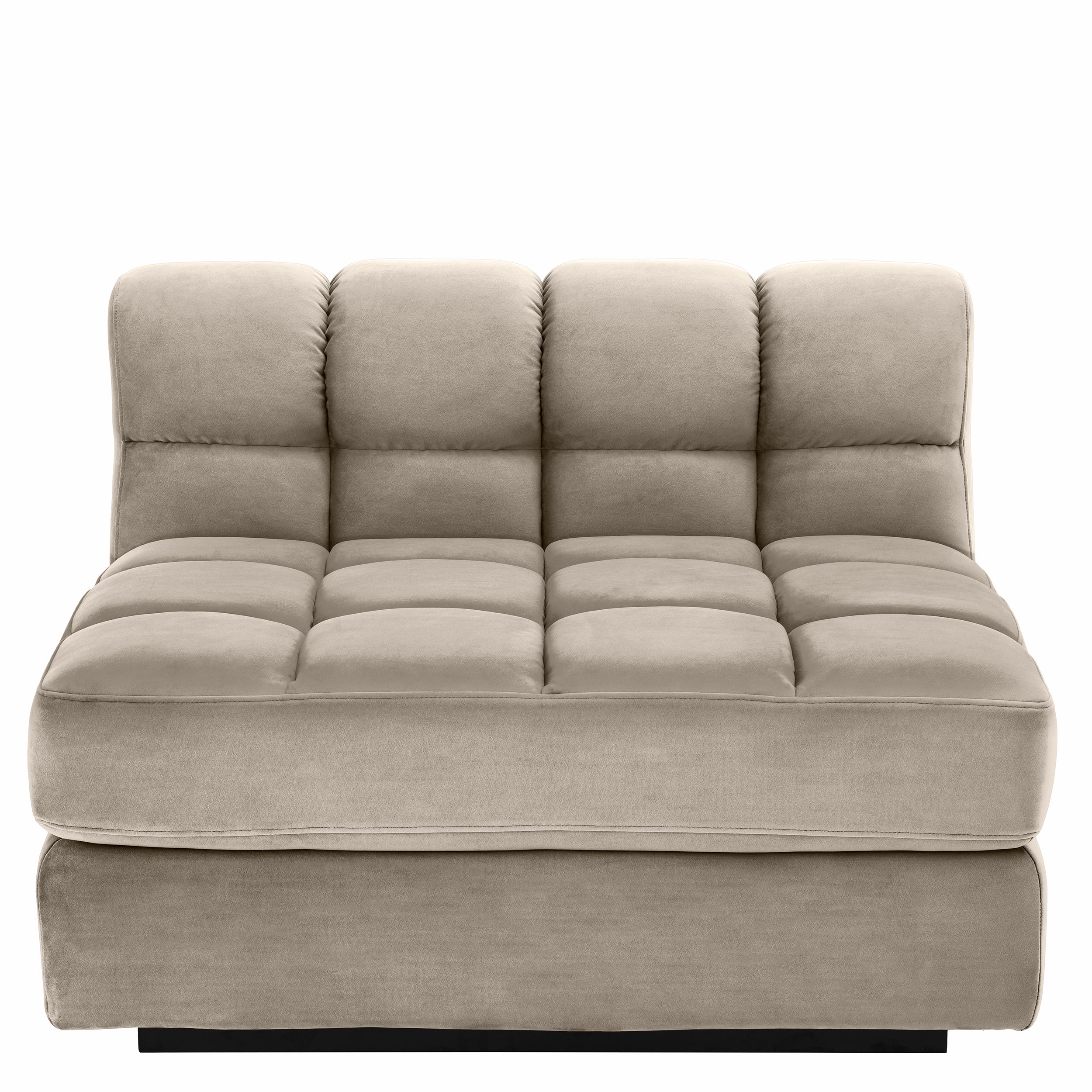 Sofa Dean - Midden - Greige velvet