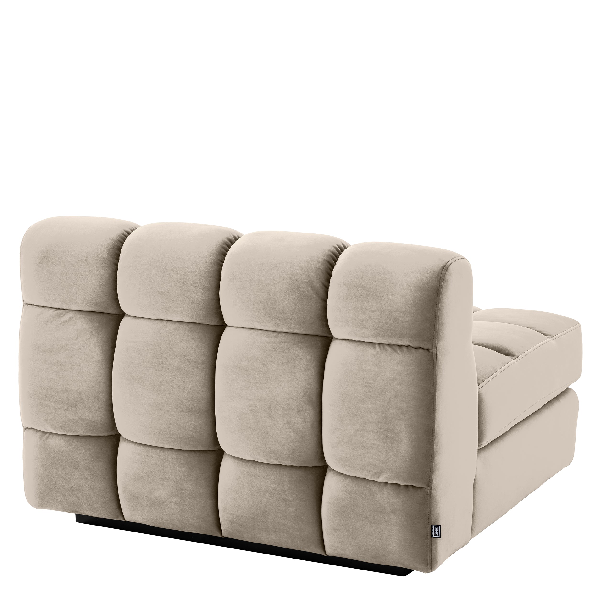 Sofa Dean - Midden - Greige velvet