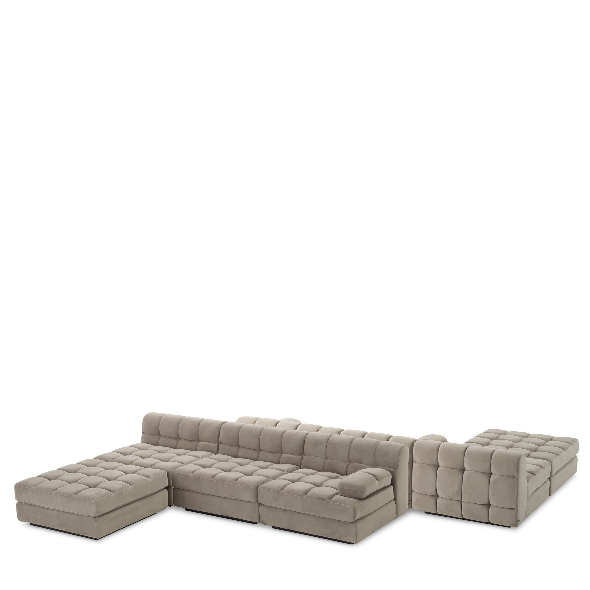 Modulaire Bank Dean - Savona greige velvet - Rechts