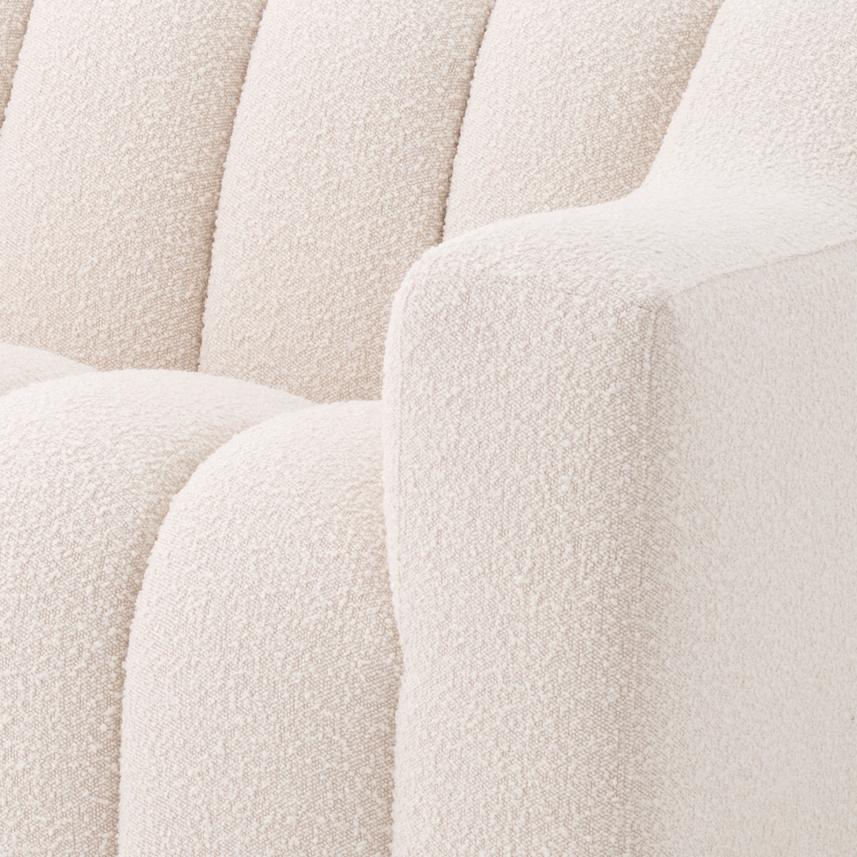 Sofa Kelly L - Bouclé cream