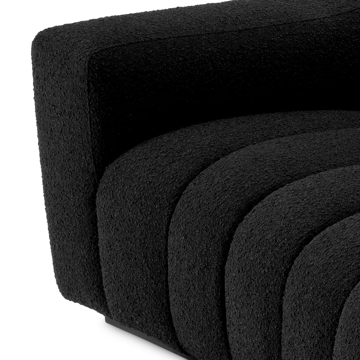 Sofa Kelly S - Bouclé black