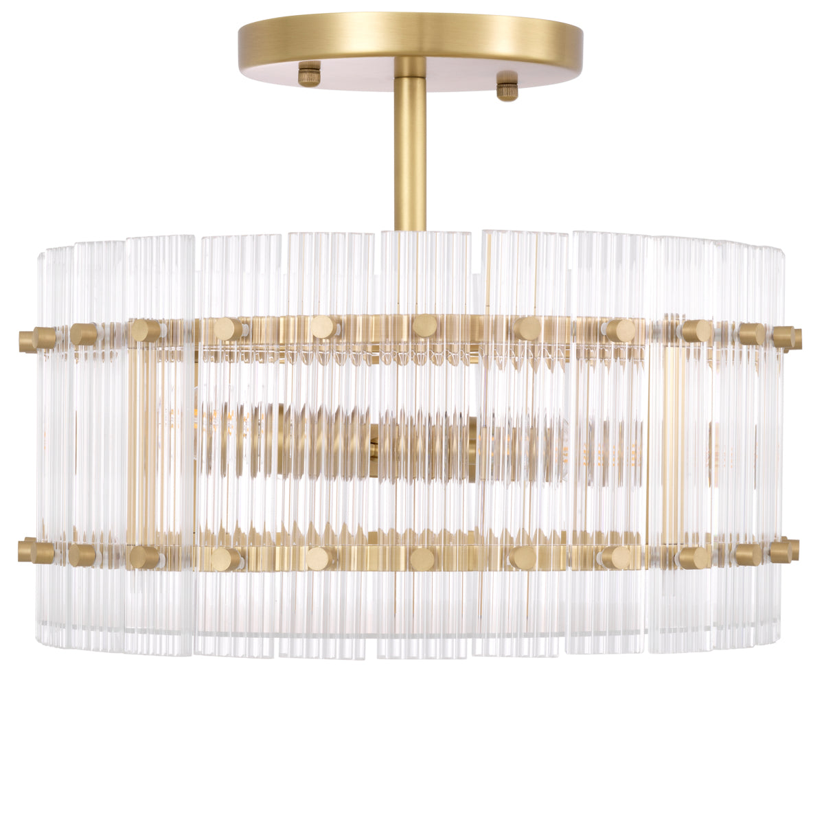 Plafondlamp Ruby Rond - Brass