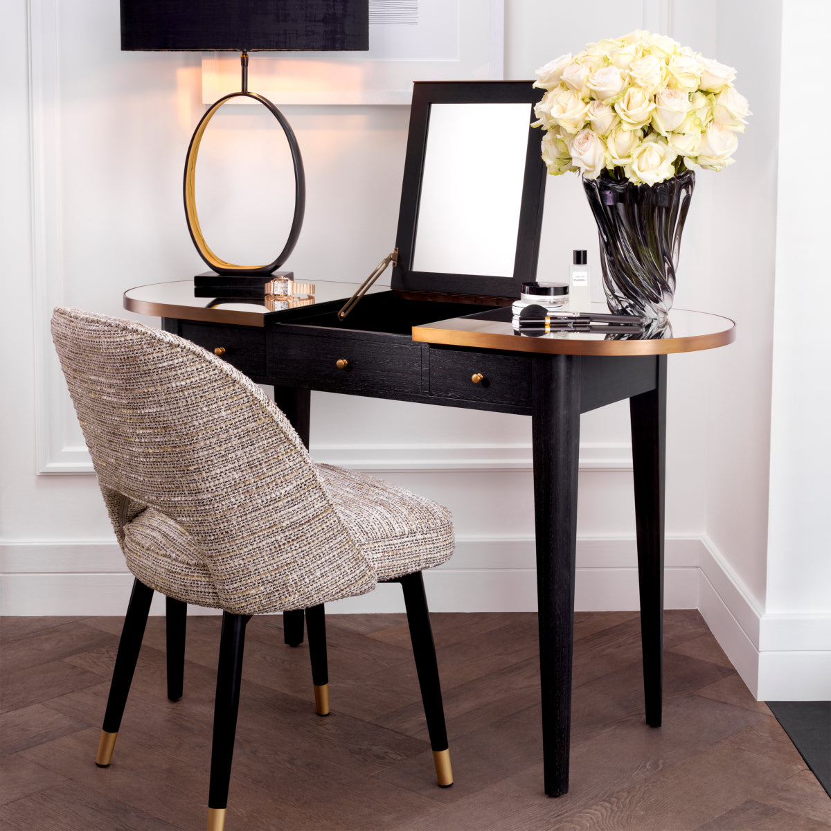 Eetkamerstoel Cliff - Mademoiselle beige (set van 2)