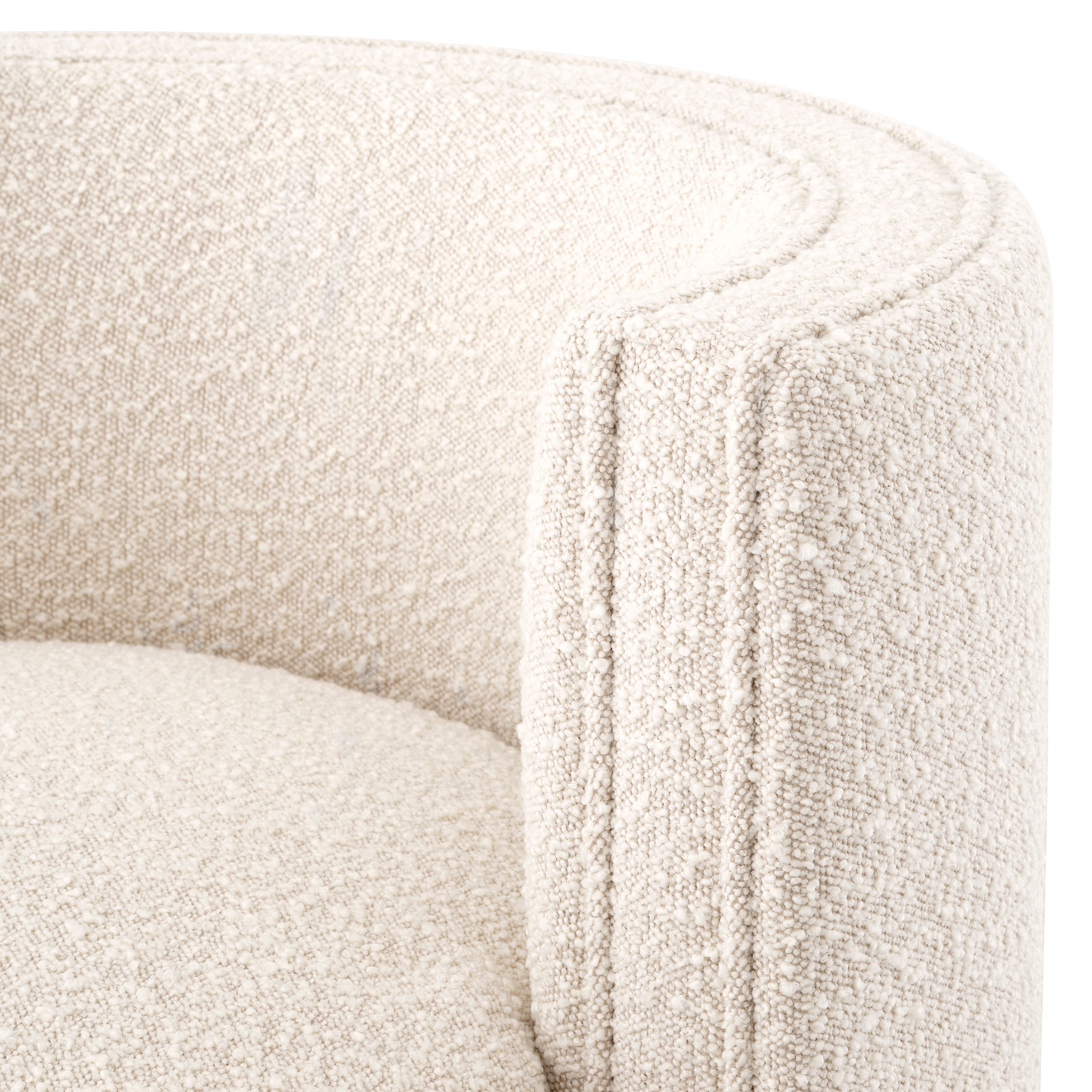 Draaifauteuil Amanda - Bouclé cream